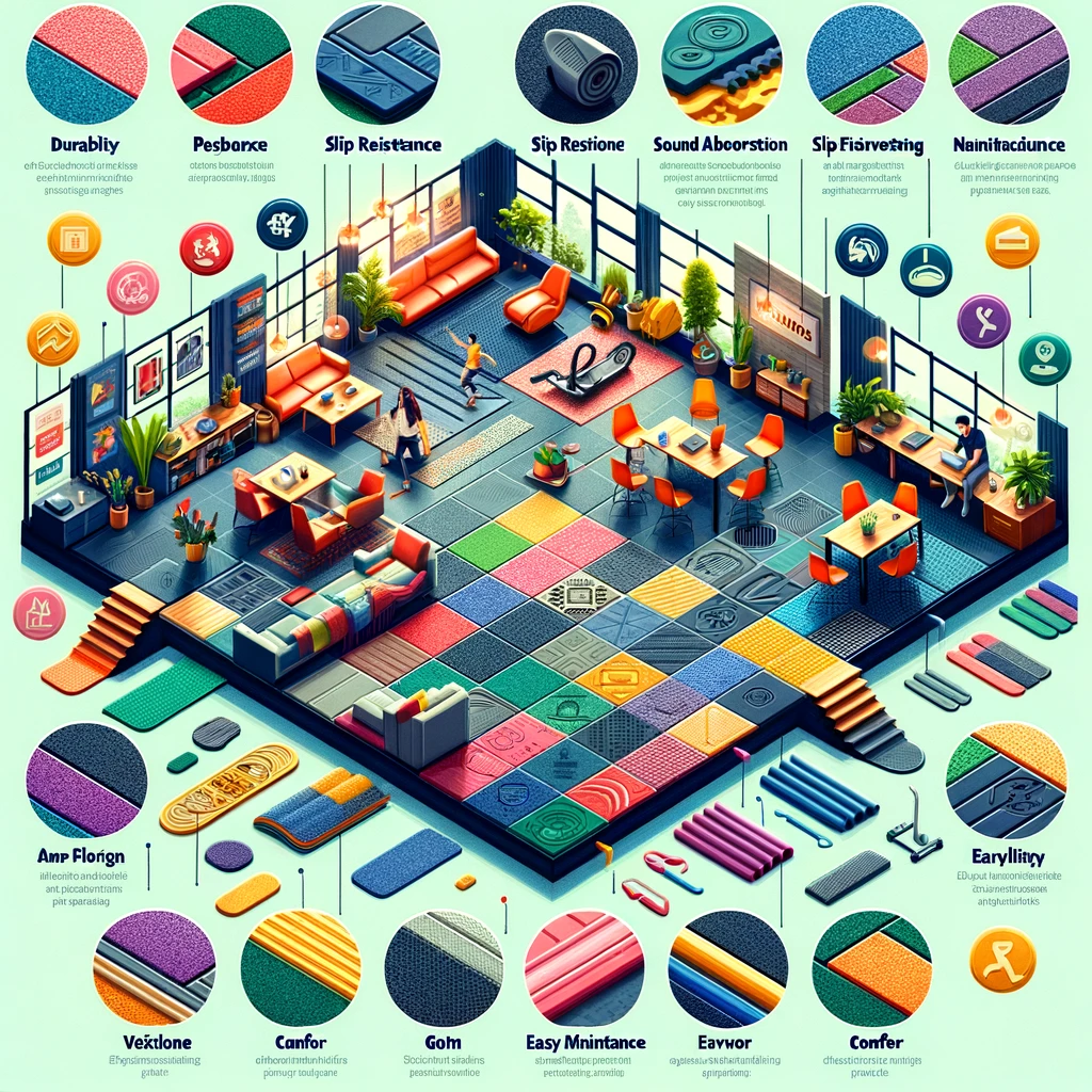 Benefits of Rubber Floor Tiles