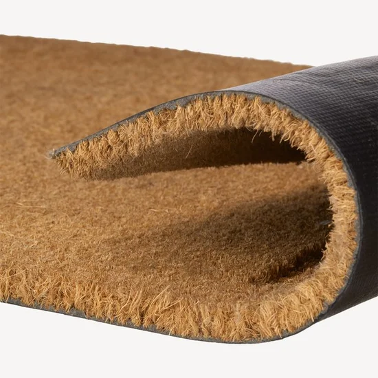 PVC-backed coir matting cut to size for durable entrance flooring