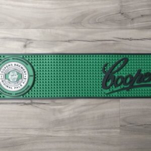 Provision rubber bar mat with branded non-slip surface