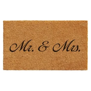 Mr & Mrs Coir Mat – PVC Backed