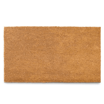 Plain coir essential doormat natural brown