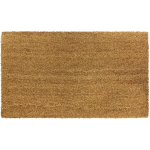 Plain natural coir mat for entrances, doorways, and home entry areas