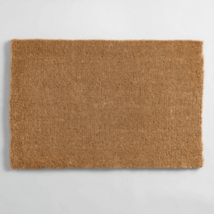 Plain coir premier doormat natural brown