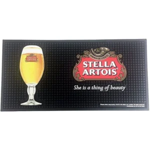 Printed Stella bar service mat with logo