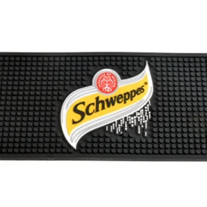 Schweppes rubber bar mat with branded logo