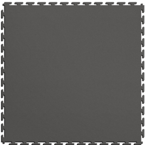 Grey leather-look interlocking PVC floor tile